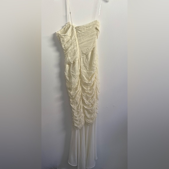 House of CB Pearla Ruched Georgette Cocktail Maxi Dress B3115 - Picture 8 of 8